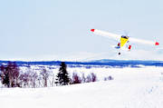 aeroplane, aviation, communications, fly, mountains, rensjosatern, ski flight, ultra-light, winter flying