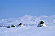landscapes, Lapland, mountain, winter