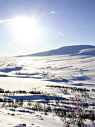 alpine sun, Jamtland, landscapes, Leaf lake, mountain, mountains, sun, sunshine, white, winter