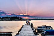 ambience, anglers, angling, boat harbour, Bohusln, bridge, evening, family, fishing, Lngekrr, nature, sea, spin fishing, summer, sunset