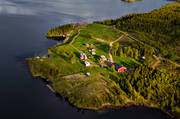 aerial photo, aerial photo, aerial photos, aerial photos, Ann lake, drone aerial, drnarfoto, farm, Jamtland, landscapes, Landverk, summer