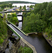aquaduct, communications, Dalsland, Dalslands kanal, engineering projects, Hverud, kanalbyggnad, shipping, water