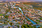 aerial photo, aerial photo, aerial photos, aerial photos, Arboga, Arbogan, drone aerial, drnarfoto, evening light, stder, summer, Vstmanland