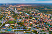 aerial photo, aerial photo, aerial photos, aerial photos, Arboga, Arbogan, drone aerial, drnarfoto, evening light, stder, summer, Vstmanland