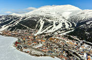aerial photo, aerial photo, aerial photos, aerial photos, Are, Areskutan, drone aerial, drönarfoto, Jamtland, journeys down, samhällen, ski slopes, winter