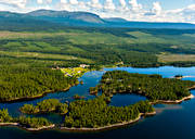 Arrenjarka, cabins, cottage village, chalet complex, installations, Lapland, summer