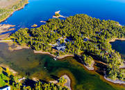 aerial photo, aerial photo, aerial photos, aerial photos, Arrenjarka, autumn, cottage village, chalet complex, drone aerial, drnarfoto, installations, landscapes, Lapland, mountain village, Saggat