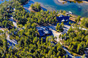 aerial photo, aerial photo, aerial photos, aerial photos, Arrenjarka, autumn, cottage village, chalet complex, drone aerial, drnarfoto, installations, landscapes, Lapland, mountain village, Saggat