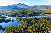 aerial photo, aerial photo, aerial photos, aerial photos, Arrenjarka, autumn, cottage village, chalet complex, drone aerial, drnarfoto, installations, landscapes, Lapland, mountain village, Saggat