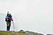 alpine hiking, back-packer, back-packing, fog, national park, national parks, Padjelanta, stavgng, summer, ventyr