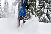 outdoor life, ski touring, skier, skiing, snow-spray, sport, winter, ventyr