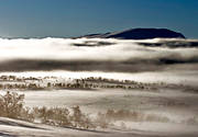 atmosphere, banks of mist, fog, landscapes, mire, mist, mountain, mountains, nature, storkluken, storlien, Visjvalen, winter