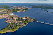 aerial photo, aerial photo, aerial photos, aerial photos, Bergnsbron, bridge, drone aerial, drnarfoto, Lulea, North Bothnia, stder, summer