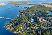 aerial photo, aerial photo, aerial photos, aerial photos, Bergnsbron, Bergnset, bridge, drone aerial, drnarfoto, Granudden, Grsjlfjrden, Htrsket, Lulea, North Bothnia, stder, summer, Trollheden