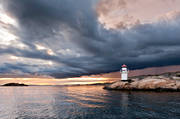 archipelago, Bissen, Bohusln, building, coast, lake, landscapes, lighthouse, nature, sea, sky, storm