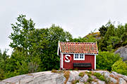 boat-house, Bohusln, building, coast, cottage, house, lake, nature, sea