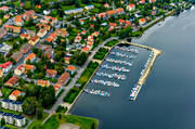 aerial photo, aerial photo, aerial photos, aerial photos, boat harbour, drone aerial, drnarfoto, Froson, harbour, Jamtland, Ostersund, port, small-boat harbour, stder, summer