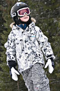 boy, down-hill running, playtime, skidklder, skier, skiing, sport, winter