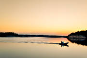 boat, Bohusln, coast, communications, evening, landscapes, motor boat, nature, rubber boat, sea, seasons, sky, summer, water