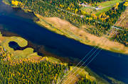 aerial photo, aerial photo, aerial photos, aerial photos, are river, autumn, Brattlandsströmmen, drone aerial, drönarfoto, fishing spots, Jamtland, watercourse