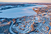 aerial photo, aerial photo, aerial photos, aerial photos, Brunflo, Brunfloviken, drone aerial, drnarbild, drnarfoto, Great Lake, Jamtland, landscapes, samhllen, Sjndan, storviken, winter