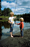 angling, children, Dam river, fishing, fishing fortune, flyfishing, summer