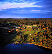 aerial photo, aerial photo, aerial photos, aerial photos, Boron, cultural landscape, drone aerial, drnarfoto, Jamtland, Lockne lake, samhllen, sunset, villages