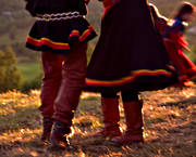 Bjerkvik, culture, dance, dancing couple, dress, festival, party, sami culture