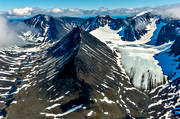 aerial photo, aerial photo, aerial photos, aerial photos, Drakryggen, drone aerial, drnarfoto, fjllbilder, glacier, Kebnekaise, landscapes, Lapland, Rabots, summer, swedish mountains