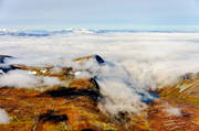 aerial photo, aerial photo, aerial photos, aerial photos, autumn, cloud, drone aerial, drnarfoto, Durrenjaure, Durrenpiken, fog, fog clouds, landscapes, Lapland, mountain pictures, mountain top