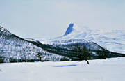 Durrenpiken, Klimpfjall, landscapes, Lapland, winter