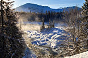 atmosphere, cold, Enafors, Jamtland, landscapes, mountain, mountain scene, mountain top, nature, Storsnasen, stream, st�ming, vinterbild, winter, winter ambience