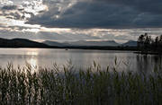 Avikberget, drama, dramatics, evening, Jamtland, lake, landscapes, light, sharp, sky, summer, vatten, water