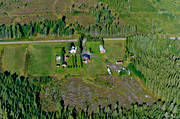 aerial photo, aerial photo, aerial photos, aerial photos, drone aerial, drnarfoto, E45, farms, Hallviken, Jamtland, Mursen, summer