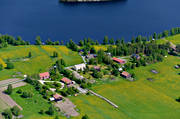 aerial photo, aerial photo, aerial photos, aerial photos, Anviken, Anviksnset, drone aerial, drnarfoto, farms, Jamtland, Revsund, Revsundssjn, summer