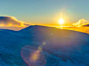 aerial photo, aerial photo, aerial photos, aerial photos, atmosphere, backlight, Drommen, drone aerial, drnarfoto, Jamtland, landscapes, mountain, season, seasons, sun, sunset, winter