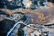 aerial photo, aerial photo, aerial photos, aerial photos, Angermanland, autumn, bog soil, canvastavla, creek, creek, drone aerial, drnarbild, drnarfoto, forest creek, forest runlet, forest stream, forest creek, fototavla, frsta snn, Isbilln, landscapes, mire, nature, season, seasons, tavla