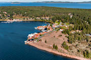 aerial photo, aerial photo, aerial photos, aerial photos, Angermanland, boat house, cabins, drone aerial, drnarfoto, fishing village, installations, landscapes, Norrfllsviken, port, summer