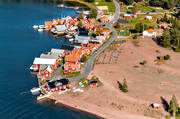 aerial photo, aerial photo, aerial photos, aerial photos, Angermanland, boat house, cabins, drone aerial, drnarfoto, fishing village, installations, Norrfllsviken, port, summer