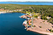 aerial photo, aerial photo, aerial photos, aerial photos, Angermanland, boat house, cabins, drone aerial, drnarfoto, fishing village, installations, landscapes, Norrfllsviken, port, summer