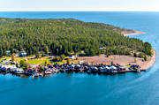 aerial photo, aerial photo, aerial photos, aerial photos, Angermanland, boat house, cabins, drone aerial, drnarfoto, fishing village, installations, landscapes, Norrfllsviken, port, summer