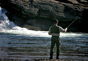 angling, char fishing, fishing, flyfishing, Lapland, mountain fishing, mountain lake, Padjelanta, stream, stream, swimfeeder