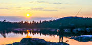 ambience, ambience pictures, angling, atmosphere, backlight, evening fishing, fishing, flyfishing, insects, sunset, swimfeeder