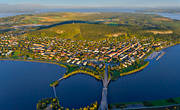 aerial photo, aerial photo, aerial photos, aerial photos, autumn, drone aerial, drnarbild, drnarfoto, Froson, Jamtland, Ostersund, stder
