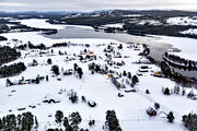 aerial photo, aerial photo, aerial photos, aerial photos, Bortnan, Brtnessjn, drone aerial, drnarbild, drnarfoto, Jamtland, landscapes, Ljungan, samhllen, villages, winter