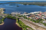 aerial photo, aerial photo, aerial photos, aerial photos, drone aerial, drnarbild, drnarfoto, Lulea, North Bothnia, stder, summer