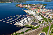 aerial photo, aerial photo, aerial photos, aerial photos, drone aerial, drnarbild, drnarfoto, Lulea, North Bothnia, small-boat harbour, stder, summer