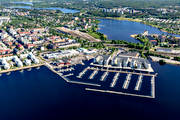 aerial photo, aerial photo, aerial photos, aerial photos, drone aerial, drnarbild, drnarfoto, Lulea, North Bothnia, small-boat harbour, stder, summer