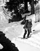 bergstrand, catcher, hunting, minkfngst, snow shoes, trapper, trappern bergstrand, trapping