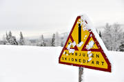 down-hill running, playtime, prohibited, sign, skidnedfart, skiing, sport, winter, ventyr